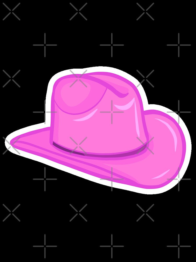 Pink Cowboy Hat by RobertsArtCo