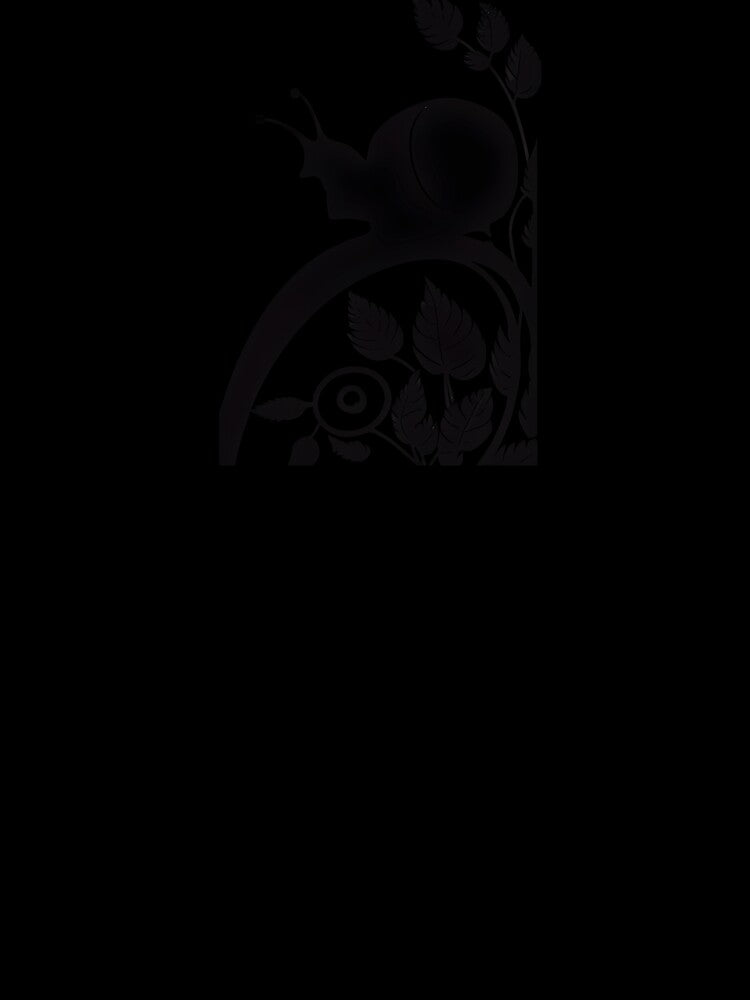 Snail and Leaves Silhouette Art Print by ShadowAndSlate