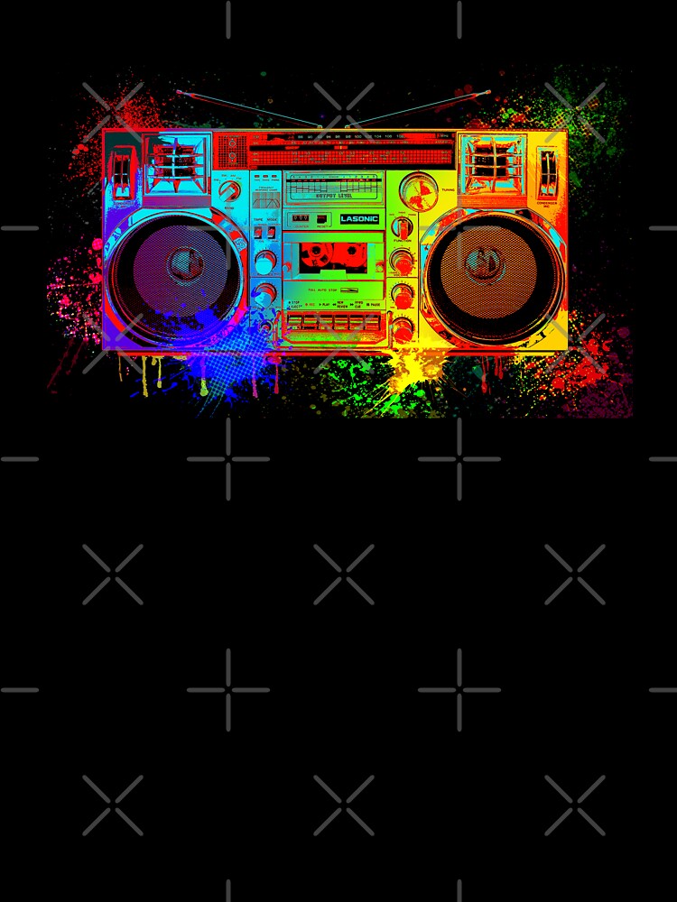 Colorized Ghetto Blaster - Boombox Dance Music by -Koleidescope