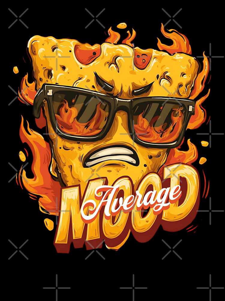 Nacho Average Mood, Funny Spicy Snack Design by Bliss Find And Design