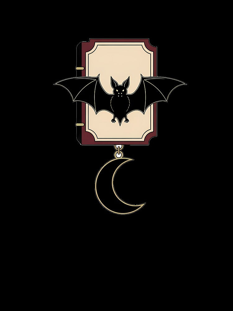 Bat Bookplate Moon by IllumeInk