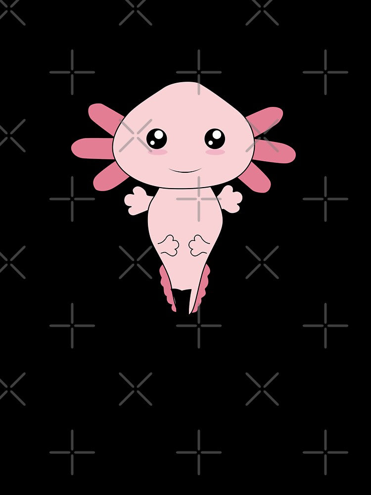 Kawaii Pink Amphibian  - My Spirit Animal is an Axolotl by DiensDesign