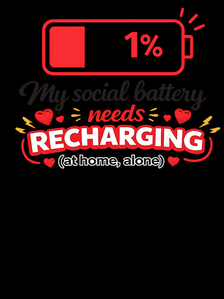 Social Battery Needs Recharging  Main Tag by Ks3L