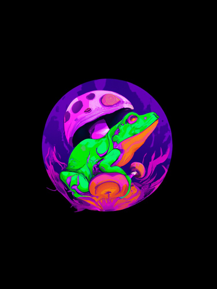 Frog on Mushroom Cute Essential by ArtFashionRa