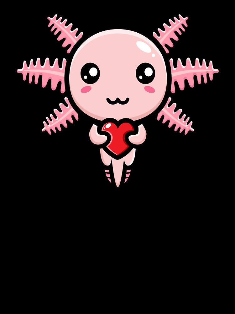 Cute pink axolotl by Blue-Cat-Eye