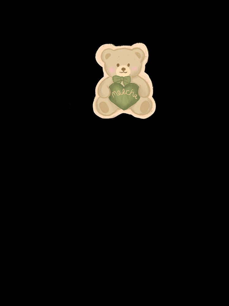 Matcha Love Teddy Bear Sticker by Bethisnotrealll