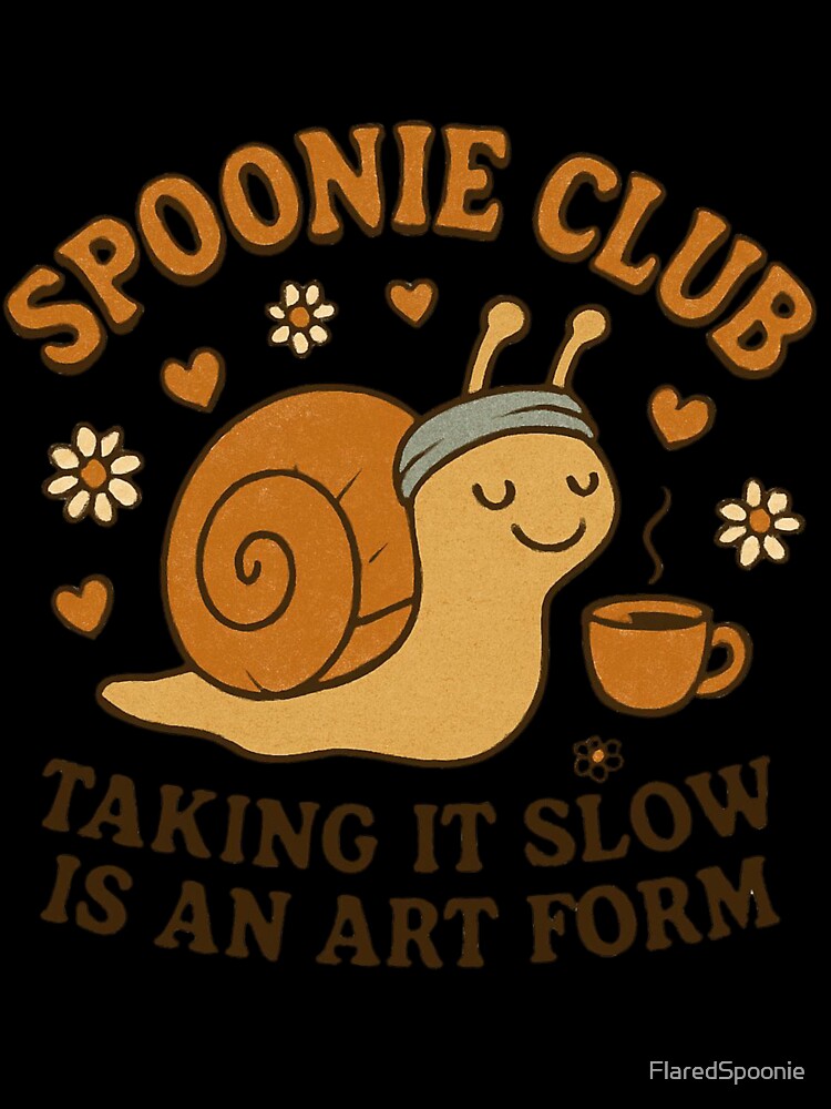 Spoonie Club: Taking It Slow Retro Snail Design by FlaredSpoonie