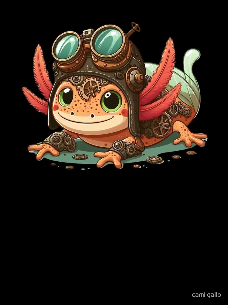 CUTE AXALOTL STEAMPUNK by cami gallo