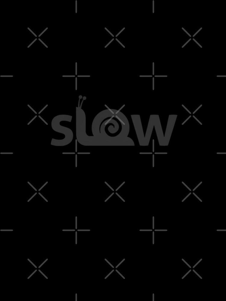Slow Snail Minimalist Logo Tee by SurfGlitch