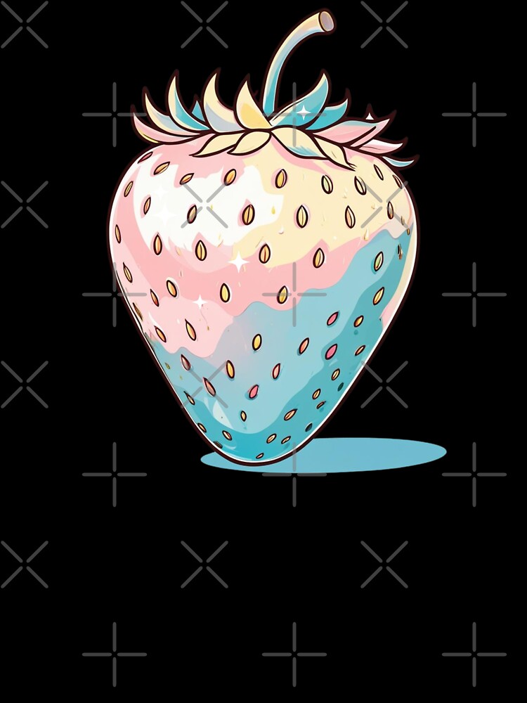 Retro Strawberry: Rainbow Colors by Claustronautas