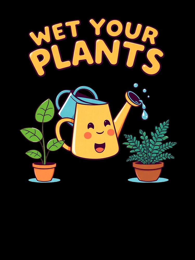 Wet Your Plants - Funny Naughty Gardening Gift for Plant Moms by Karma Arts