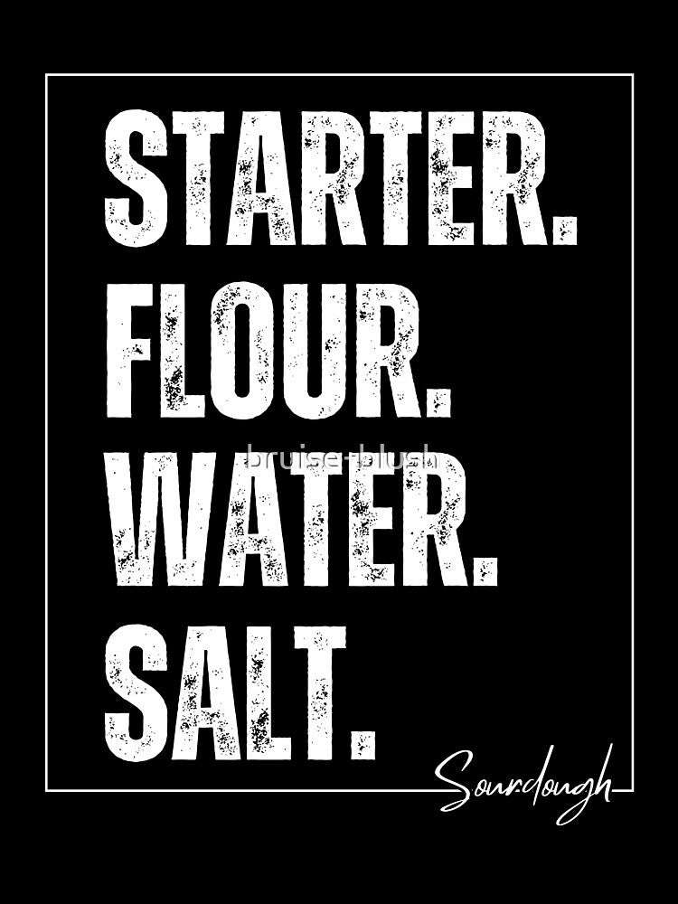 Starter Flour Water Salt | Sourdough Recipe Aesthetic by bruise+blush