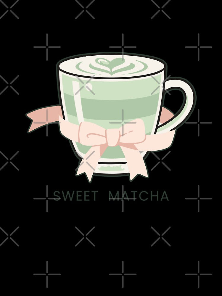 Sweet Matcha – Cute Minimal Matcha Latte Illustration, Cozy Aesthetic Tea Lover Design by Trend-Dify