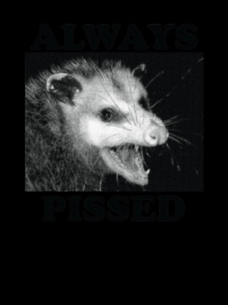 ALWAYS PISSED OPOSSUM SHIRT by sillyguystore
