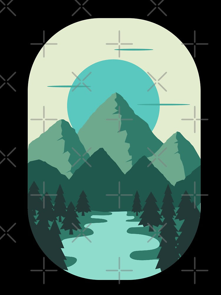 Mountains and Lake, Forest, Into the Wild by bluesky26