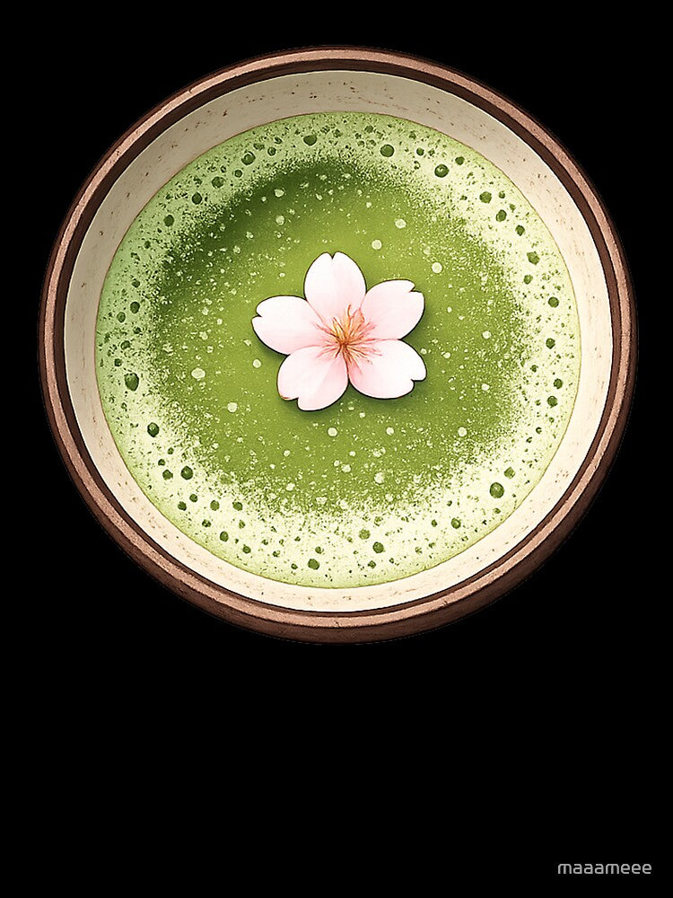 Cherry blossom Matcha Bowl – Minimal Zen Japanese Aesthetic Design by maaameee