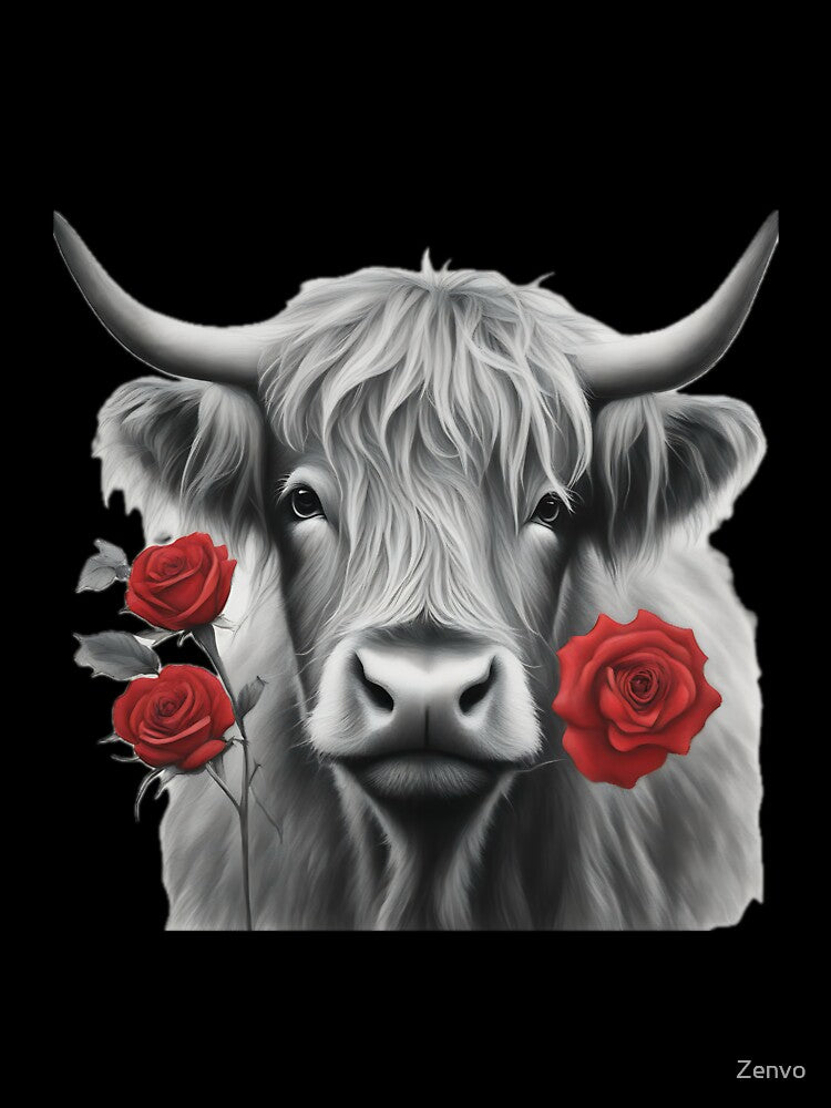Highland Cow Valentine by Zenvo