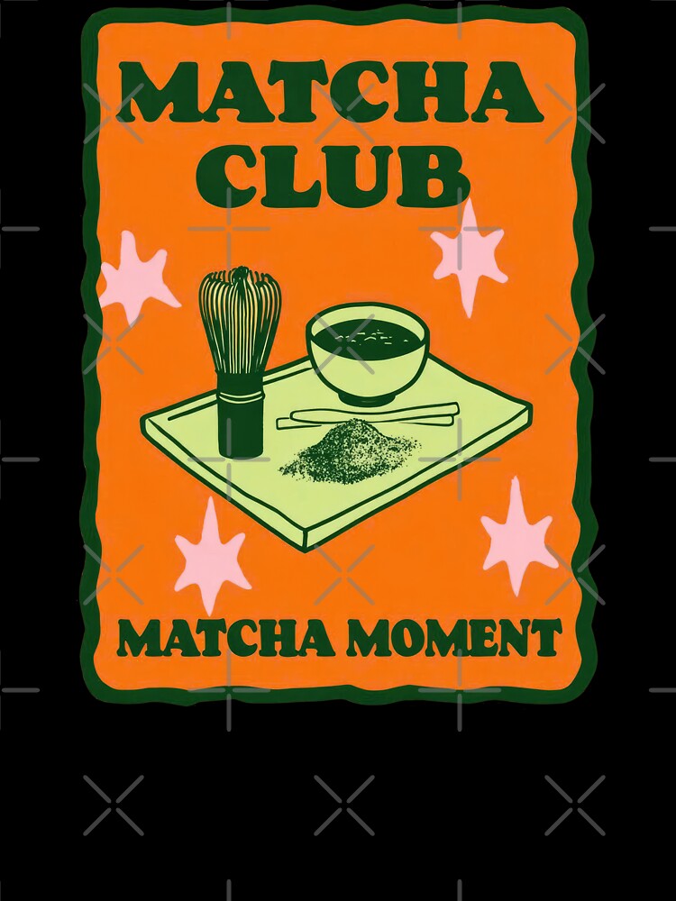 Matcha Club - Aesthetic Sage Green Wellness Art by All That Jazz Store