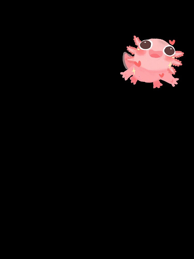 pink, happy and lovely axolotl by kworin