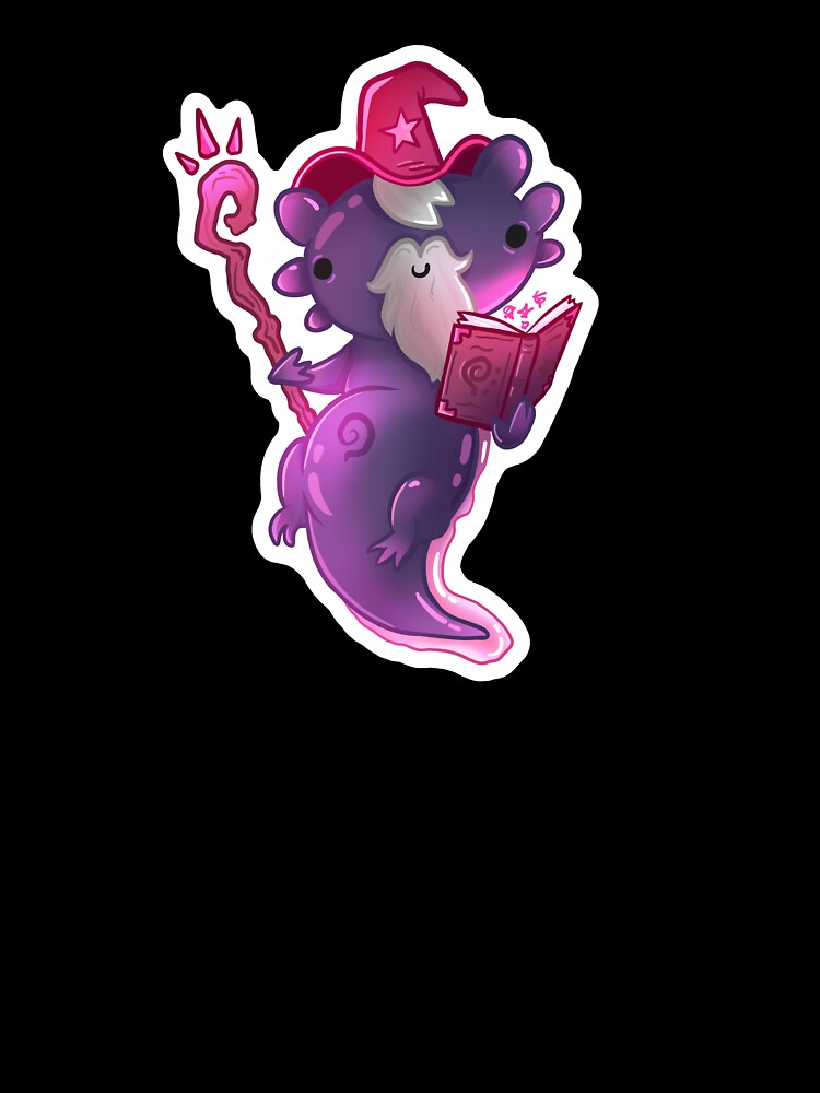 Wizard Axolotl, dnd cute class by Thomasmoka