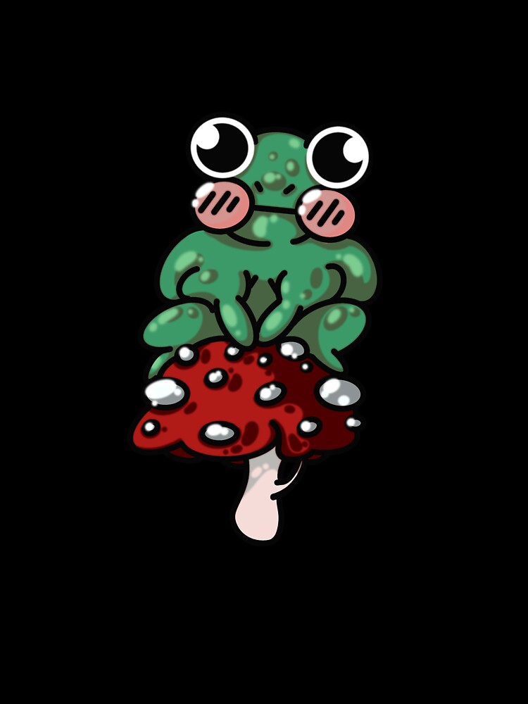 frog on the mushroom by vale22art