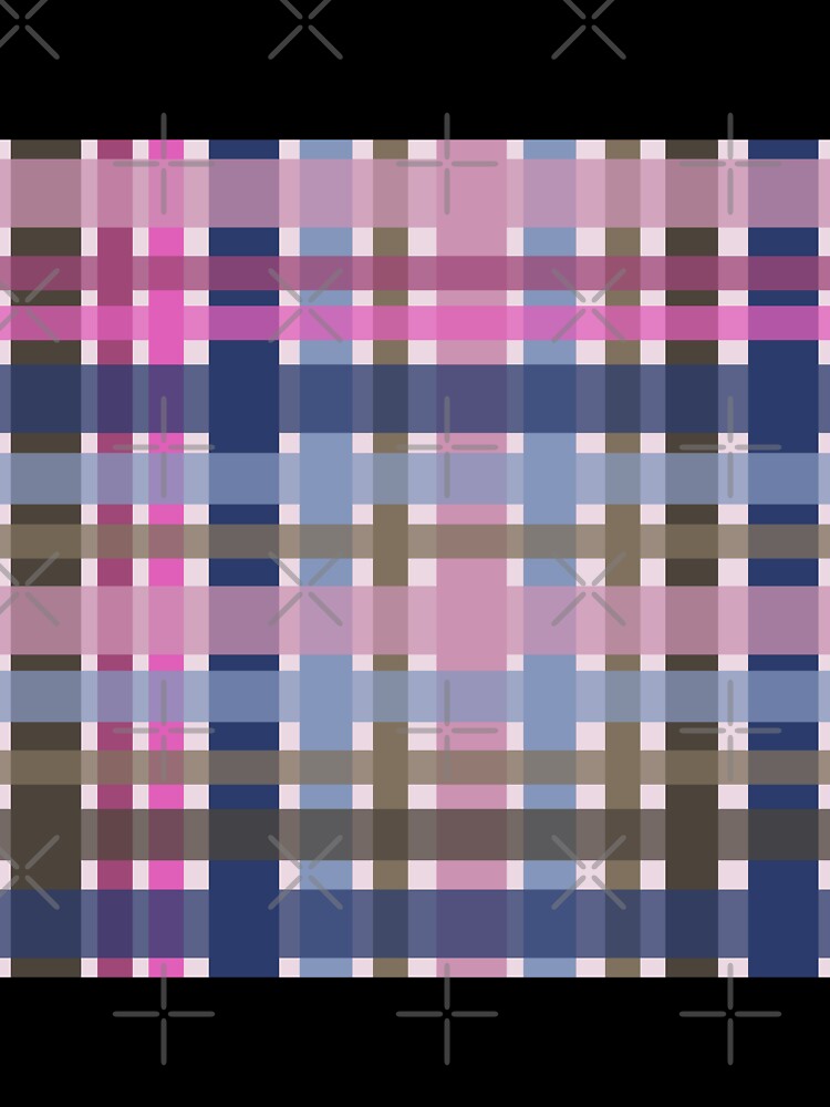 Double Check pink blue by FrancesPoff