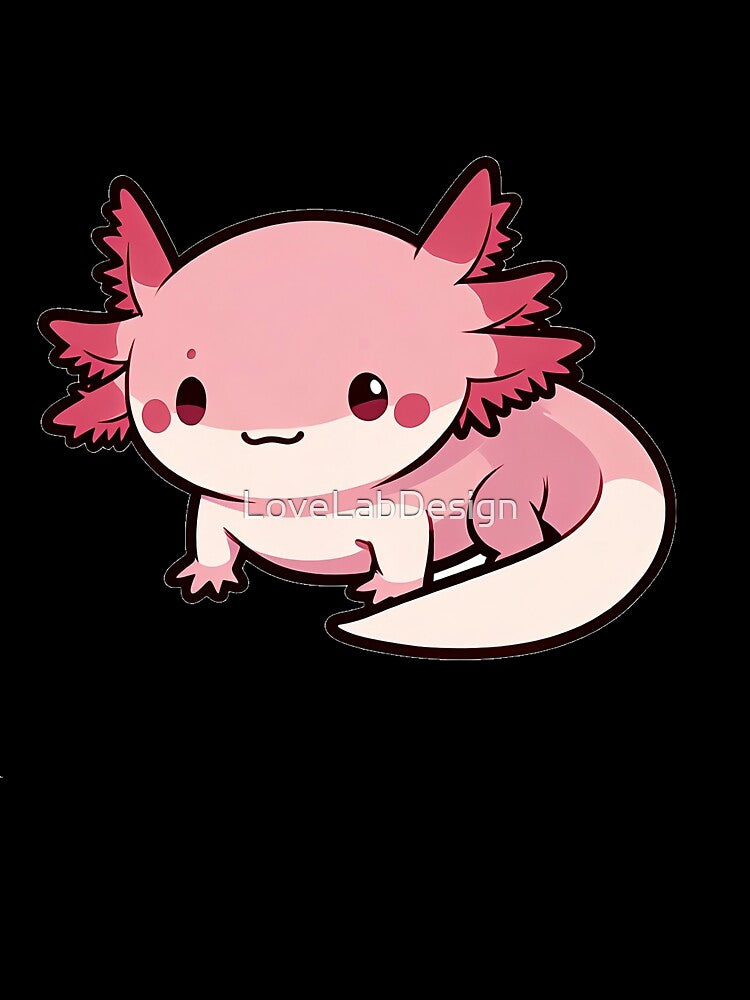 Pink axolotl by LoveLabDesign