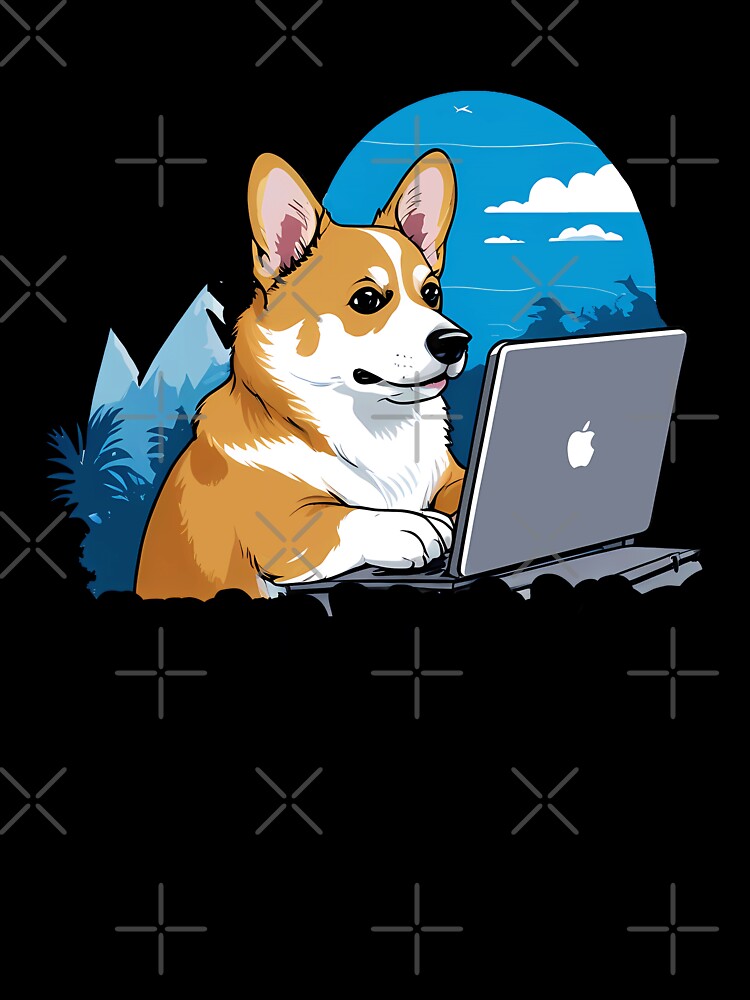 Wander, Work, Woof – Digital Nomad Corgi by zoughlal