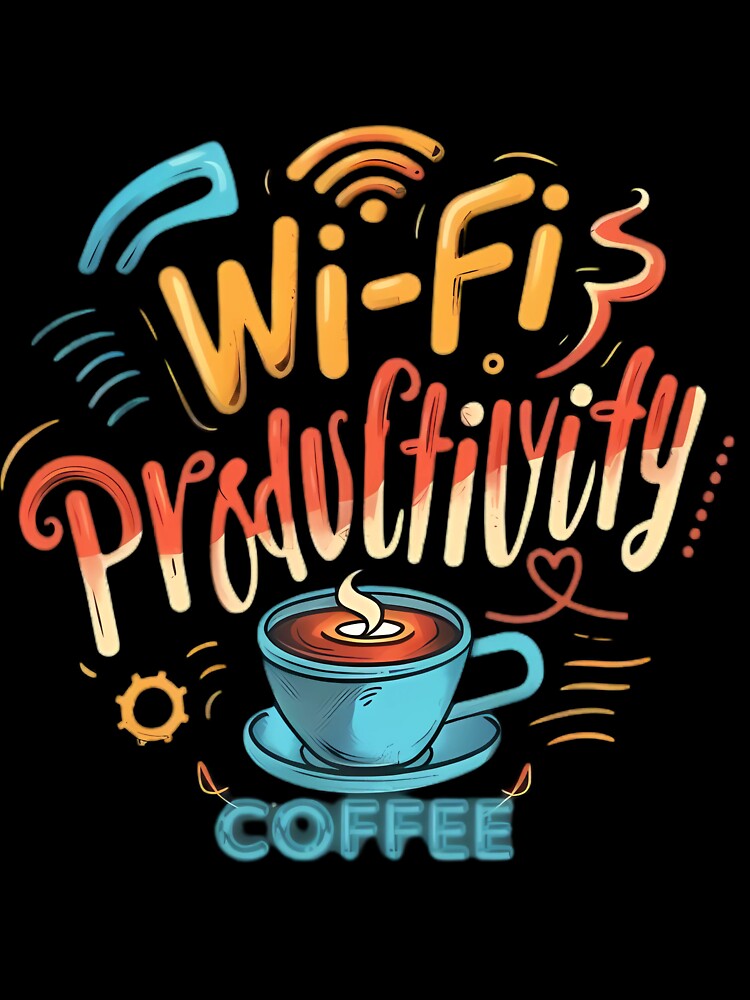 Wi-Fi & Coffee: The Remote Worker's Mantra by aiart-cutegirl