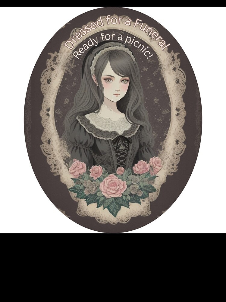 Dressed for a Funeral, Ready for a Picnic - Cottagecore Goth Aesthetic by uglydogboutique