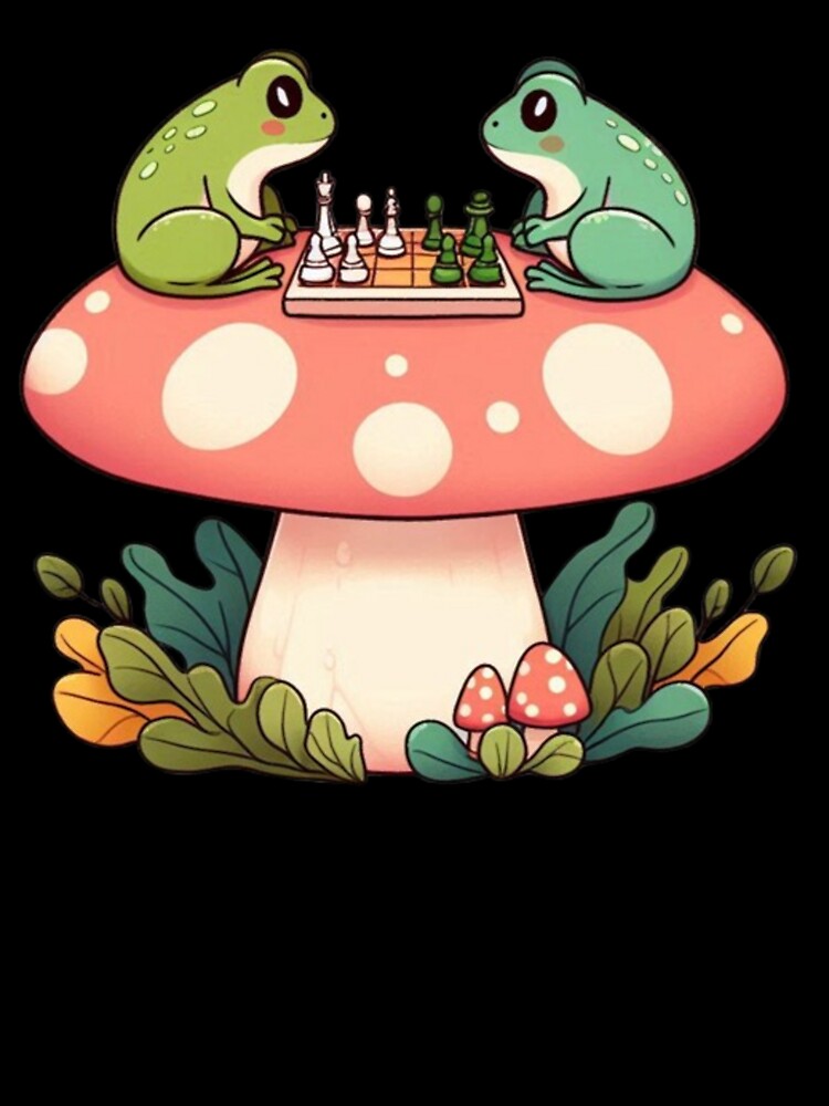 Chess Frogs on Mushroom – Fantasy Design by Dogandesighn