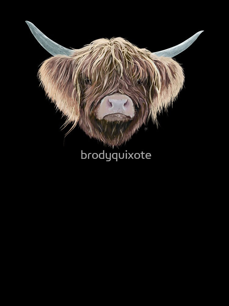 Scottish Highland Cow Wee Charlie Fluffy Ears by brodyquixote