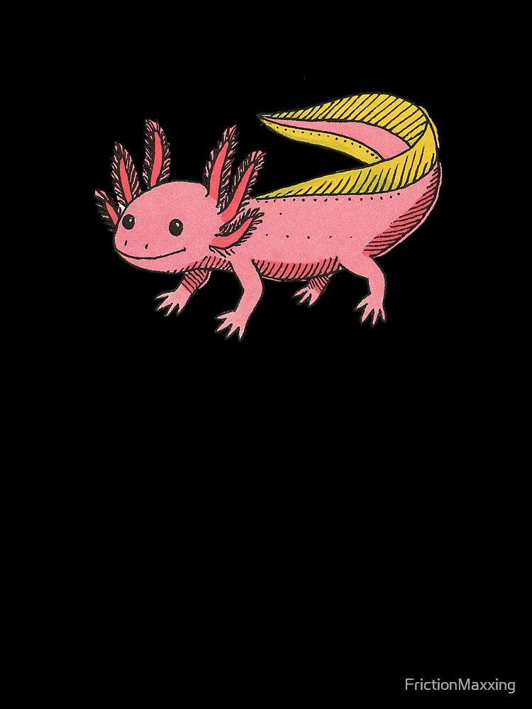 Pink Axolotl by FrictionMaxxing