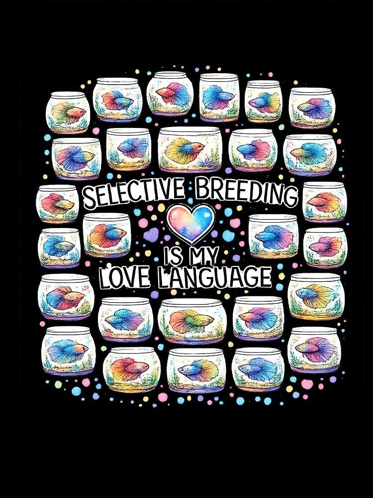 Selective Breeding Is My Love Language – Betta Fish Art by StrayaDesign