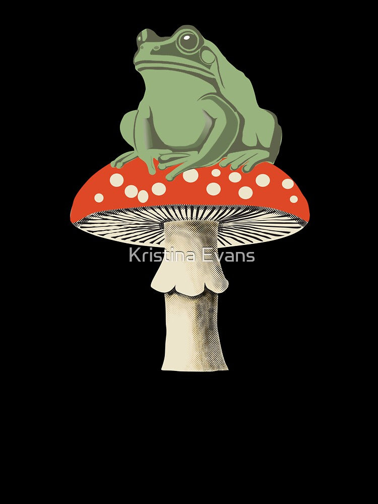 Toad on a Toadstool by krisevansart