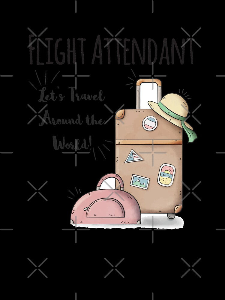 Flight Attendant Let's Travel Around The World by 4AllTimes