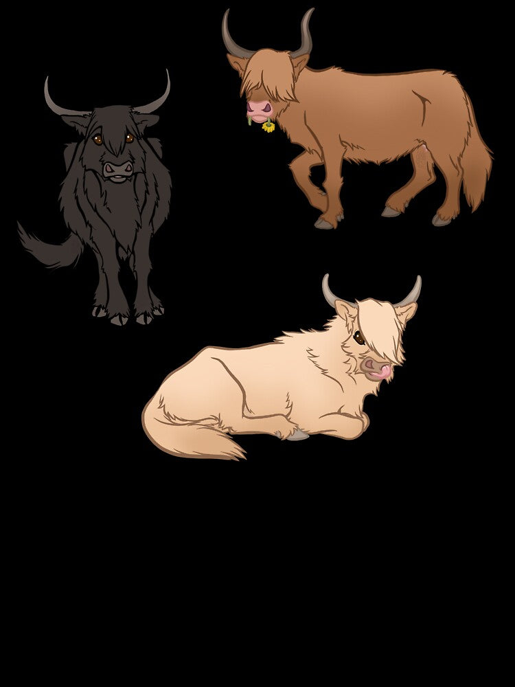 Herd of Highlanders by Copperbora