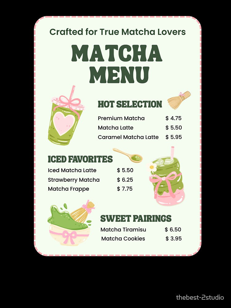 Funny Matcha Menu by thebest-2studio