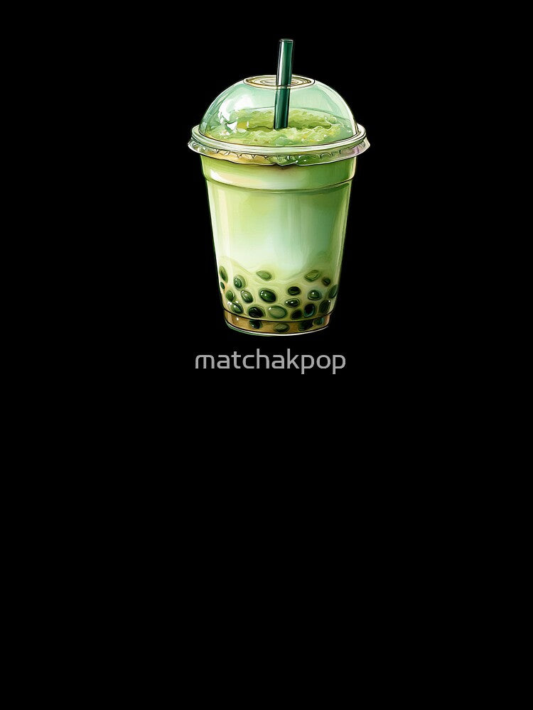 Iced Matcha Latte Boba Bubble Tea by matchakpop