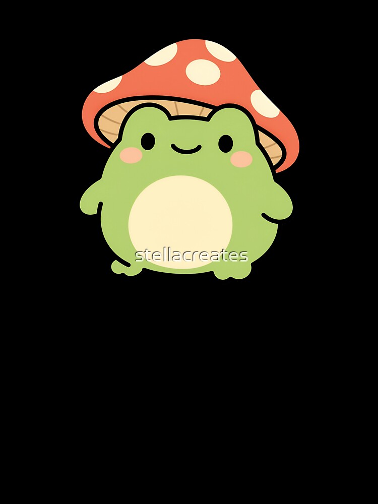 Cute frog with mushroom head by stellacreates