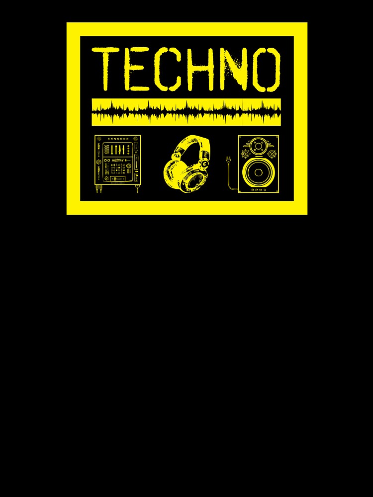 Techno music wave. Apparel and more for EDM electronic music lovers by Boogeyman Bill