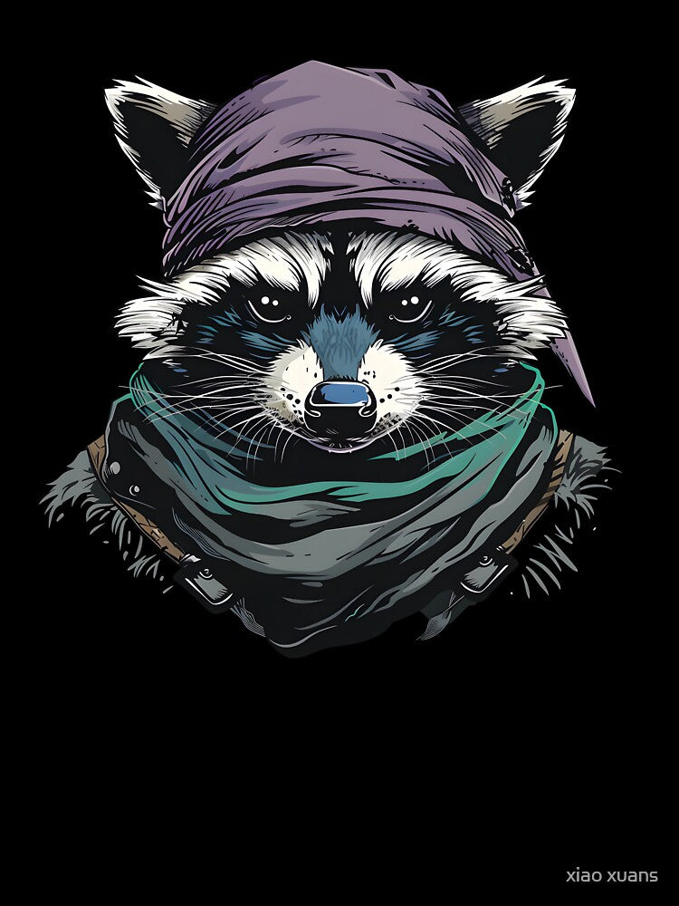 bandit raccoon by xiao xuans