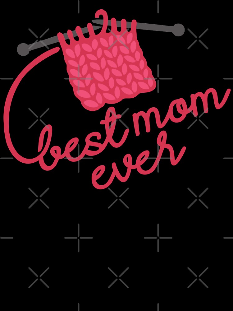 Best Knitting Mom Ever 2026 – Cute Yarn & Needles Design for Crochet & Knitting Lovers Gift by artworkathome
