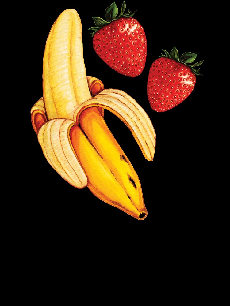 Strawberry Banana Pattern by Kelly  Gilleran