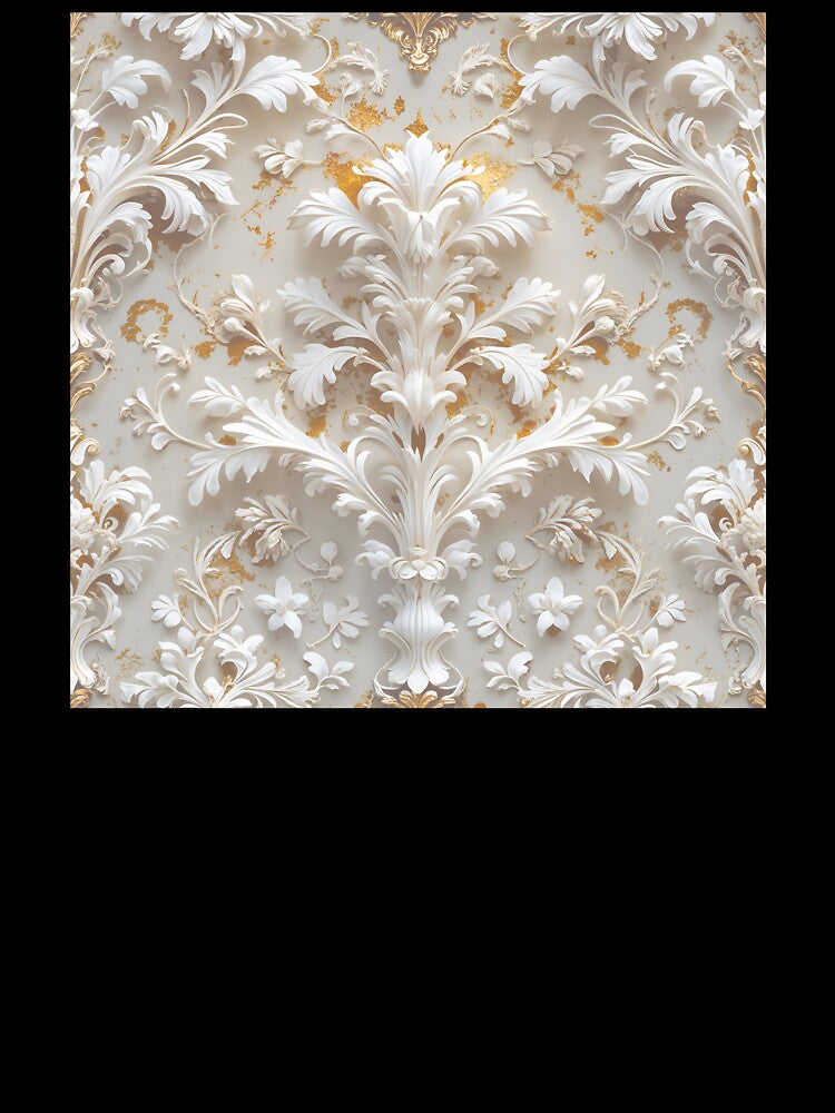 Ornate Ivory and Gold Bas-Relief by The Rabbit Cave