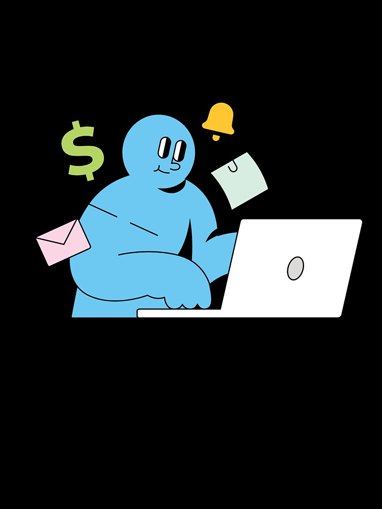Freelancer Life Remote Work Online Business Digital Worker Design by ZYNORAworld