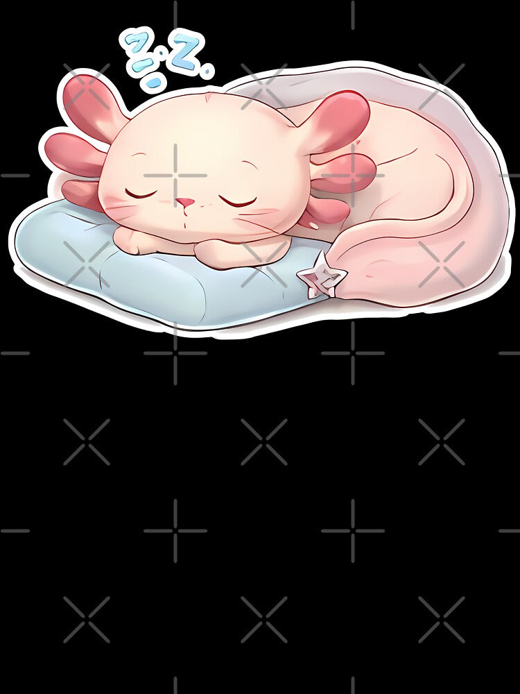 Sleepy Axolotl Kawaii – Soft Pastel Cute Axolotl Lover Gift Design by VectorJoy
