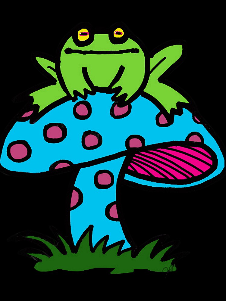 frog on a mushroom by Molleigh1987