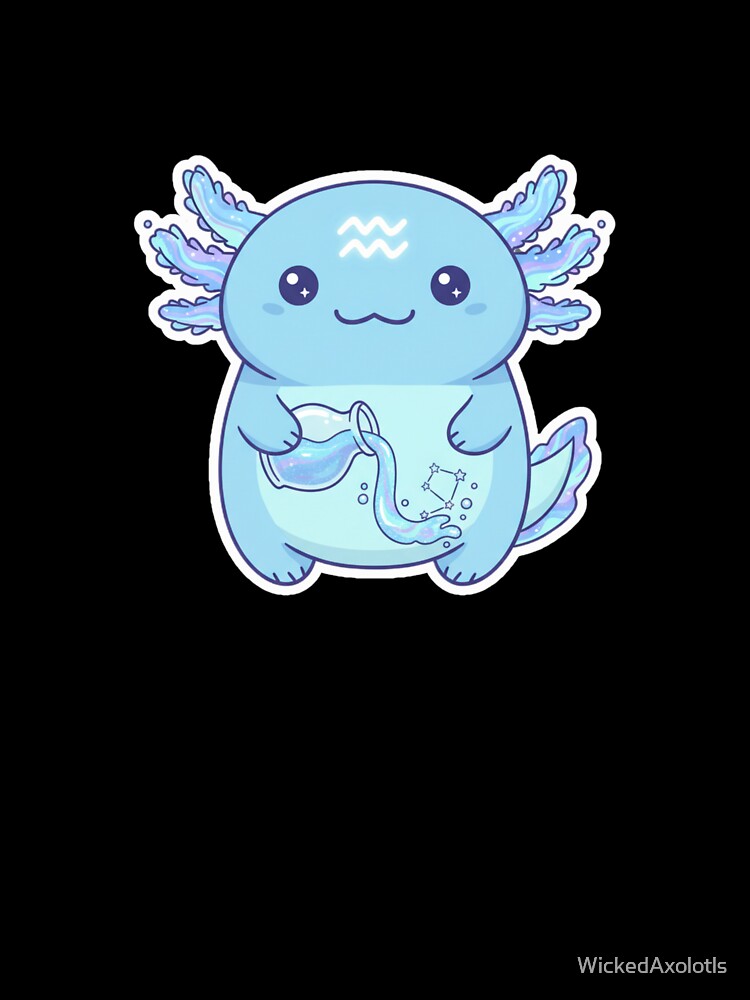 Aquarius Axolotl by WickedAxolotls