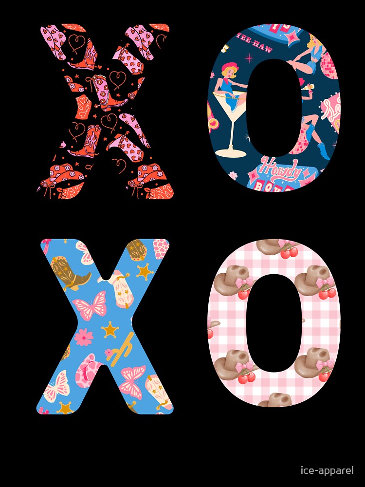 XOXO Cowgirl Typography by ice-apparel